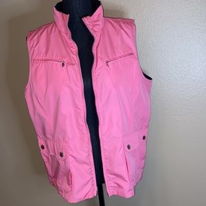 Lauren Ralph Lauren Pink and Black Reversible Vest